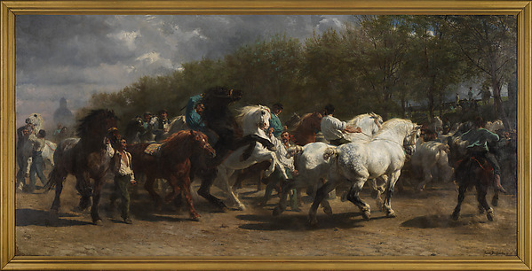 A painting by Rosa Bonheur