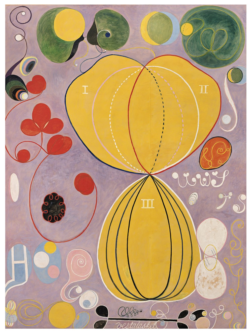 Organic shapes and spirals in Hilma af Klint’s The Ten Largest, No. 7, Adulthood