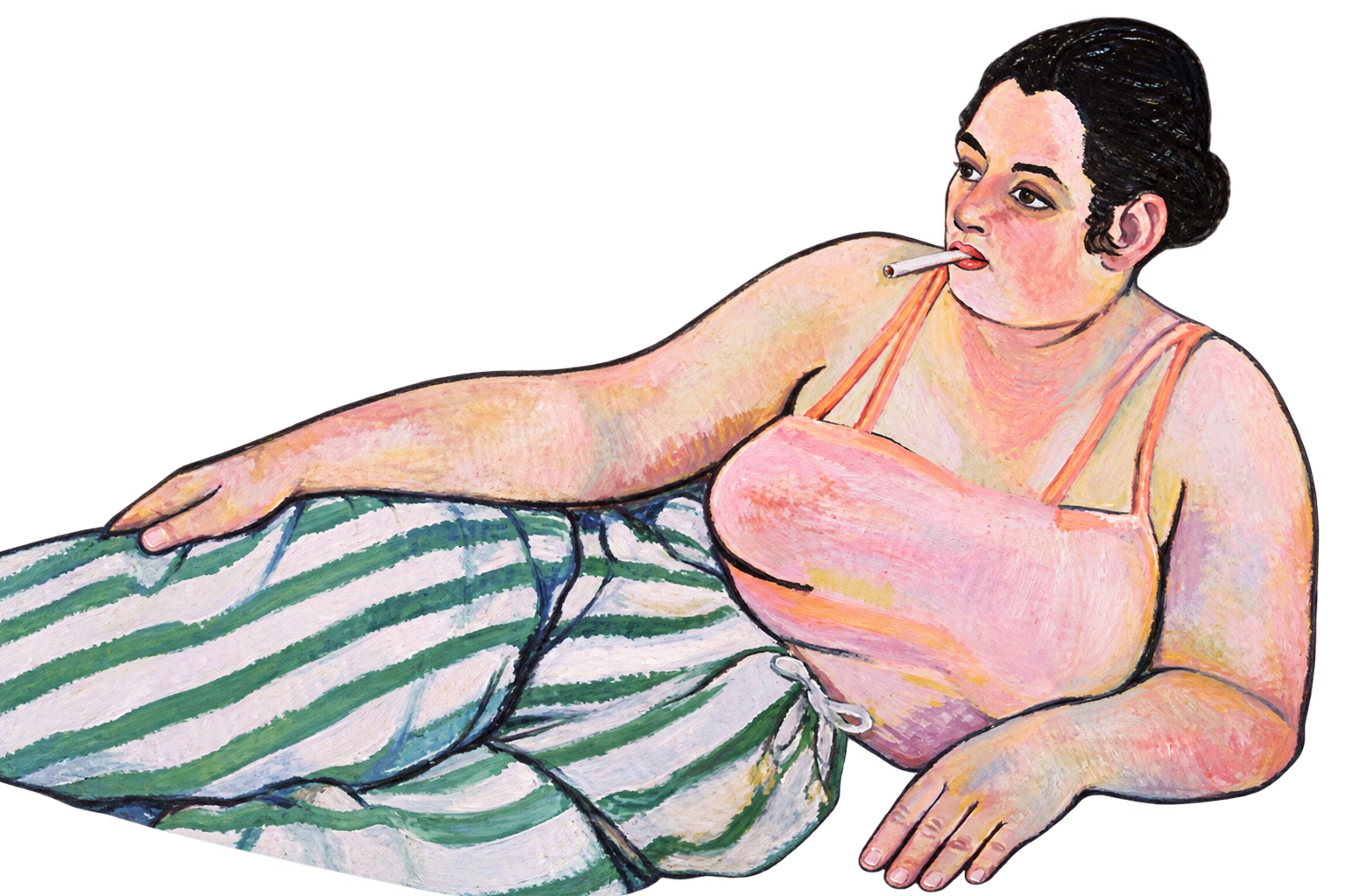 Reclining woman from the supplied Suzanne Valadon artwork